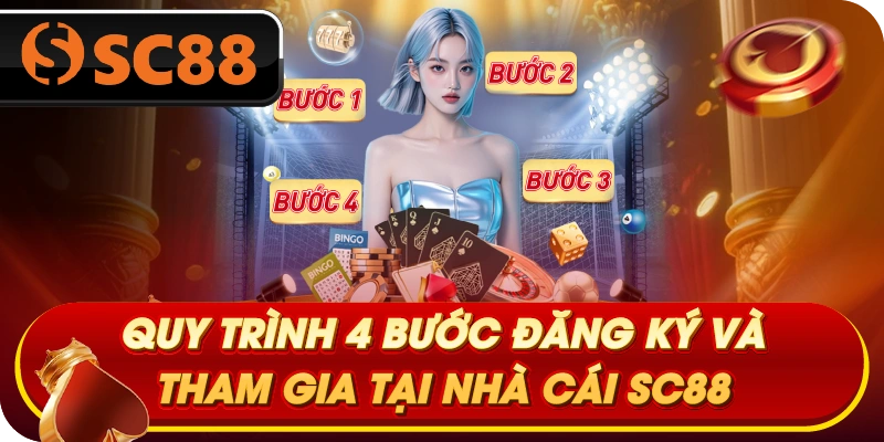 Quy trình 4 bước đăng ký và tham gia tại nhà cái SC88